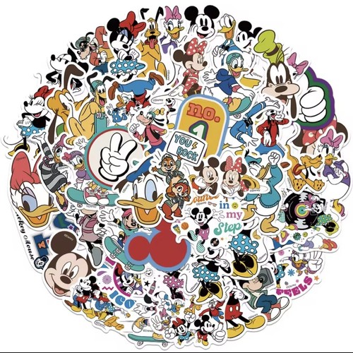 50x micky maus - sticker, set