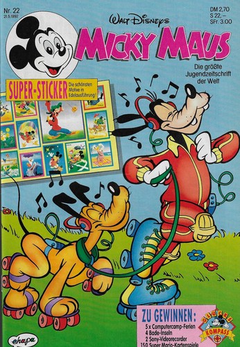 Micky maus 1992 - nr.22, /