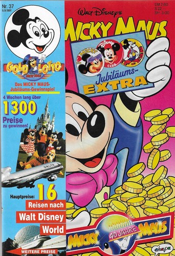 Micky maus 1991 - maus, nr.37